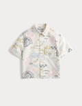 Pure Cotton Coastal Print Shirt (2-8 Yrs)