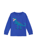 Pure Cotton Dinosaur Graphic Top (2-8 Yrs)