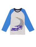 Cotton Reversible Sequin Racing Car Top (2-7 Yrs)