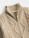 Knitted Half Zip Cable Knit Jumper (2-8 Yrs)