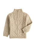 Knitted Half Zip Cable Knit Jumper (2-8 Yrs)