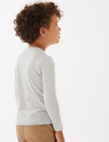 3pk Cotton Rich Dinosaur Tops (2-7 Yrs)