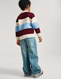 Striped Rugby Knitted Jumper (2-8 Yrs)