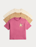 3 Pack Pure Cotton Fruit Graphic T-Shirts (2-8 Years)