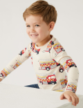 3pk Pure Cotton Fire Engine Tops
