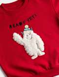 Cotton Rich Yeti Christmas Sweatshirt (2-8 Yrs)