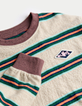 Pure Cotton Textured Striped Long Sleeve Top (2-8 Yrs)