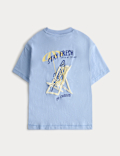 Pure Cotton Fish Graphic T-shirt (2-8 Yrs)