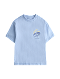 Pure Cotton Fish Graphic T-shirt (2-8 Yrs)