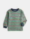 Pure Cotton Textured Striped Top (2-8 Yrs)