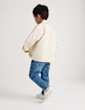 Pure Cotton Striped Overshirt (2-8 Yrs)