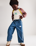 Cotton Rich Slogan Raglan Sweatshirt (2-8 Yrs)