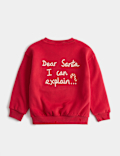 Cotton Rich Christmas Sweatshirt (2-8 Yrs)