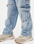 Pure Cotton Cargo Jeans (2-8 Yrs)
