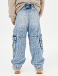 Pure Cotton Cargo Jeans (2-8 Yrs)