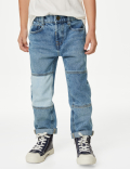 Relaxed Denim Patchwork Jeans (2-8 Yrs)