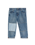 Relaxed Denim Patchwork Jeans (2-8 Yrs)