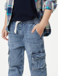 Regular Denim Cargo Jeans (2-8 Yrs)