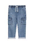 Regular Denim Cargo Jeans (2-8 Yrs)