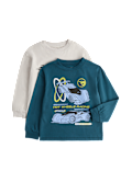 2 Pack Pure Cotton Hot Wheels&trade; Tops (2-8 Yrs)