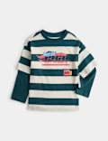 Pure Cotton Hot Wheels&trade; Mock Sleeve Top (2-8 Yrs)