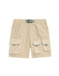Pure Cotton Cargo Shorts (2-8 Yrs)