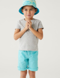 2pk Pure Cotton Plain Shorts