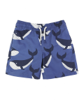 Whale Print Swim Shorts (2-7 Yrs)
