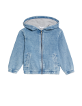 Denim Hooded Zip Jacket (2-8 Yrs)