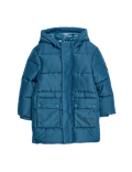 Longline Padded Hooded Coat (2-8 Yrs)