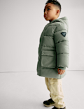 Longline Padded Hooded Coat (2-8 Yrs)