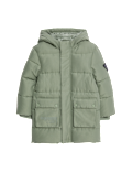 Longline Padded Hooded Coat (2-8 Yrs)