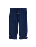 Pure Cotton Drawstring Trousers (2–8 Yrs)