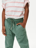 Pure Cotton Drawstring Trousers (2–8 Yrs)