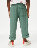 Pure Cotton Drawstring Trousers (2–8 Yrs)