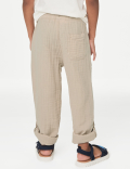 Pure Cotton Drawstring Trousers (2–8 Yrs)