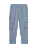 Pure Cotton Ripstop Cargo Trousers (2-8 Yrs)