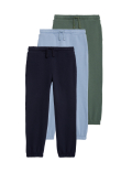 3pk Cotton Rich Joggers (2-8 Yrs)