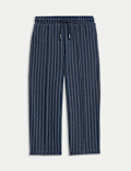 Cotton Rich Pinstripe Joggers (2-8 Yrs)