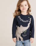 Pure Cotton Roald Dahl™ & NHM™ Elephant Top