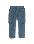 Pure Cotton Cord Cargo Trousers (2-8 Yrs)