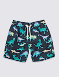 Sustainable Dinosaur Print Swim Shorts (3 Months - 7 Years)