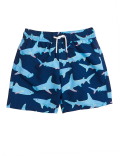 Shark Print Swim Shorts (2-7 Yrs)