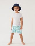 Checked Swim Shorts (2-8 Yrs)