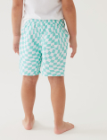 Checked Swim Shorts (2-8 Yrs)