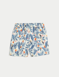Mini Me Toucan Print Swim Shorts (2-8 Yrs)