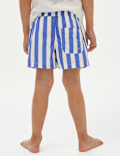Shorter Length Stripe Swim Shorts (2-8 Yrs)