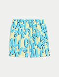 Cali Surf Print Swim Shorts (2-8 Yrs)