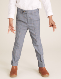 4 Piece Checked Suit Outfit
