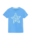Pure Cotton Super Star Slogan T-Shirt